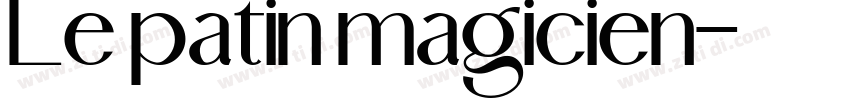 Le patin magicien字体转换